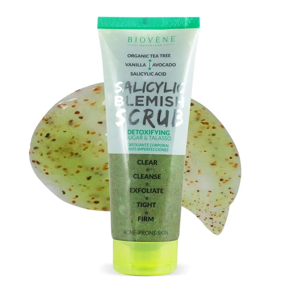 Biovene Salicylic Blemish Scrub Body Exfoliator 250ml