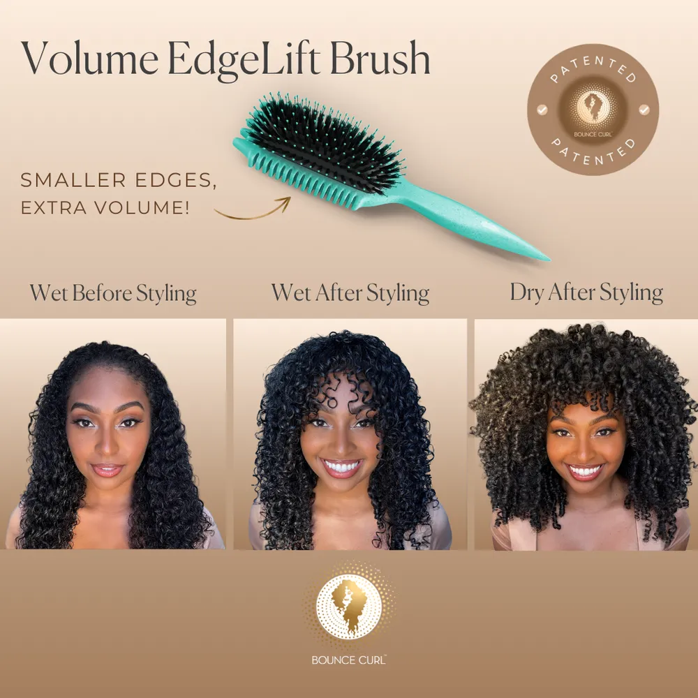 Bounce curl volume edge lift brush