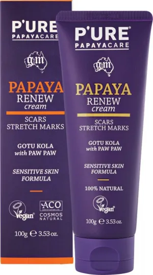Pure Papayacare Papaya Renew Cream Scars and Stretch Marks
