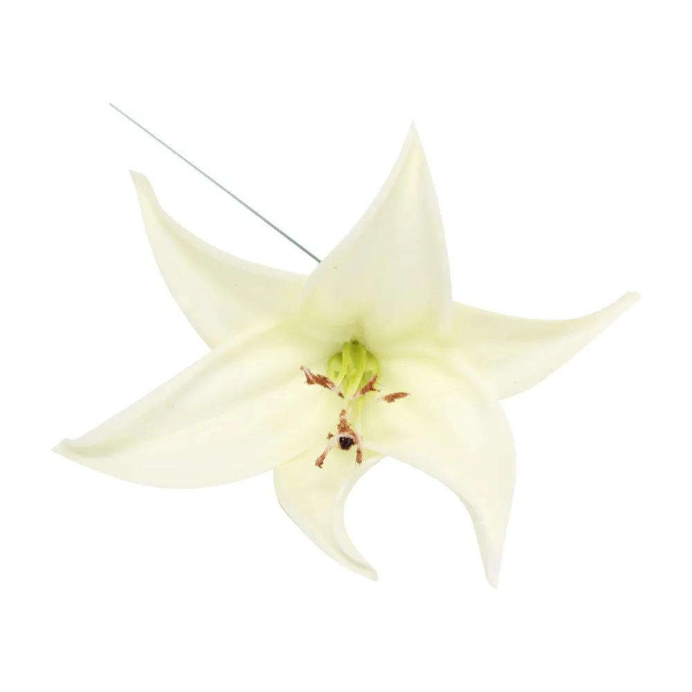 Real touch Tiger Lily flower for DIY bouquet corsage boutonniere cake toper