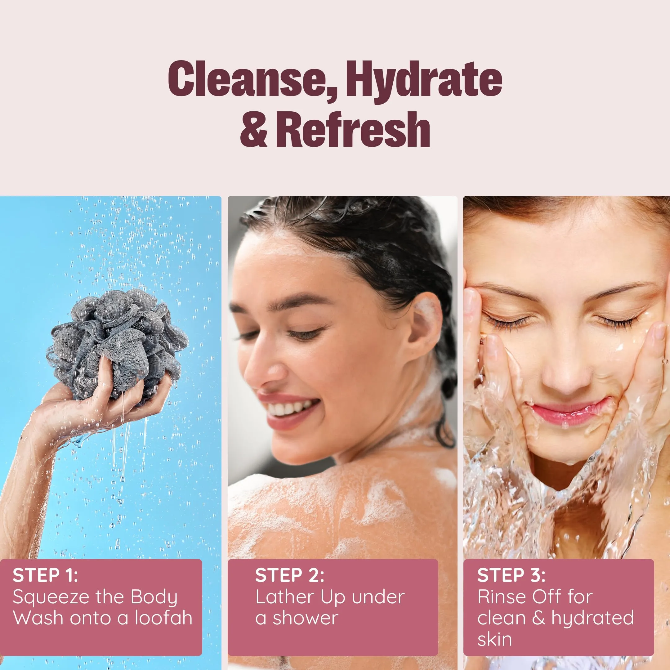 The Bath Store Body Wash Shower Gel Pack of 2 (Wild Vanilla   Japanese Cherry Blossom) | Moisturizing Body Wash For Dry Skin & Oily Skin | Tan Removal Body Wash For women & men - (300 * 2) ml
